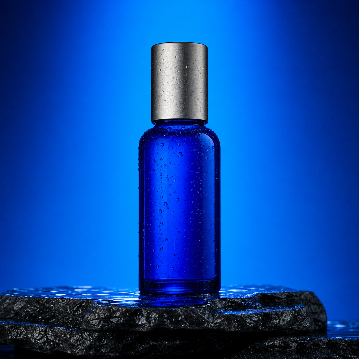 Scene reference: commercial product-bottle photography